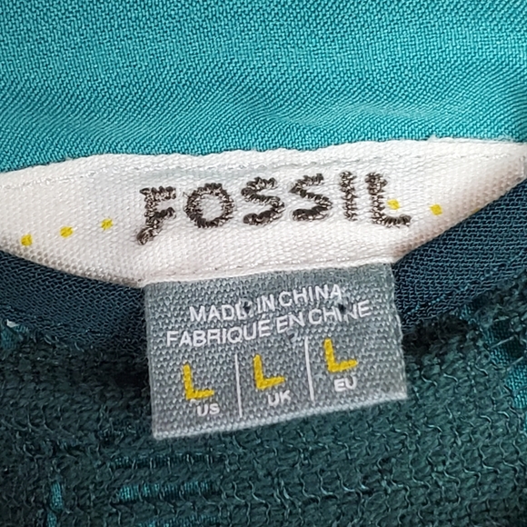 Fossil Green Lace Sleeveless A Line Dress - Size L - Picture 6 of 7